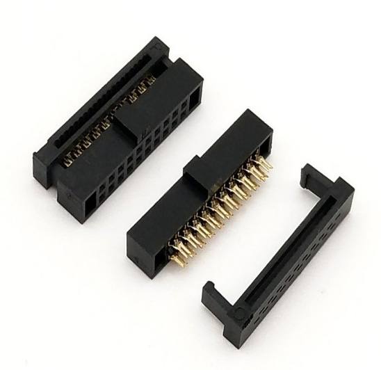 1.27mm x 1.27mm two-piece IDC receptacle connector