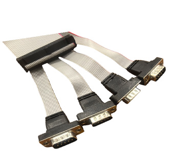 Professional Four-Port Serial Flat Cable Assembly