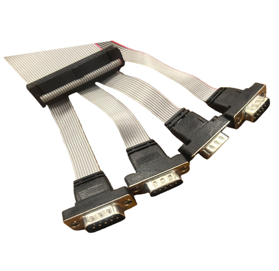 Professional Four-Port Serial Flat Cable Assembly