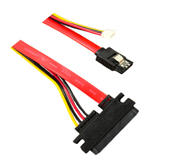 Professional SATA 7+15P data and power combo cable