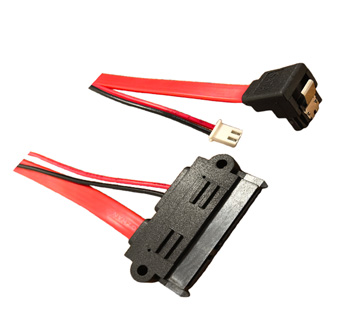Professional SATA 7+15P Right Angle Fixed Cable